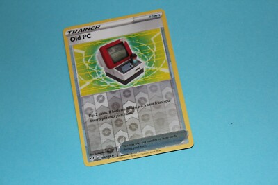 Pokemon Trainer Karte - englisch - '' Old PC '' mit Holo Rahmen