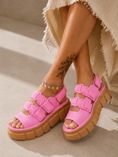 Melissa Rebel Bubblegum Chunky  Platform Sand...