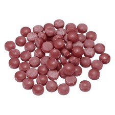 12mm Glass Mosaic Tiles, 200g Round Iridescent Glass Pieces, Dark Red