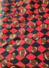 Football Polar Fleece Fabric - Sold by The Yard - Print Fleece