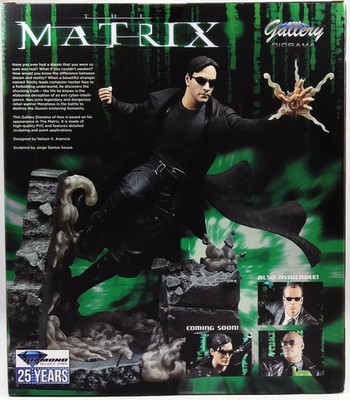 The Matrix - PVC Statue 25cm Neo (Keanu Reeves) - Diamond Gallery Diorama
