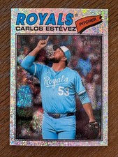 Carlos Estevez 2026 Topps Heritage - Chrome Silver Sparkle KC Royals #314 