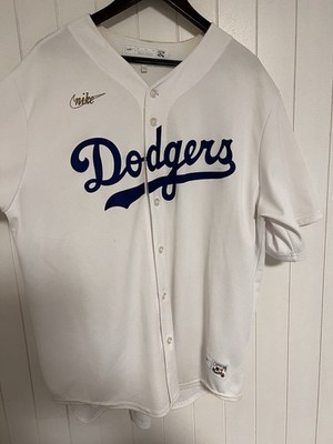 Nike MLB-Dodgers Trikot XL Weiss-blau Special Edition