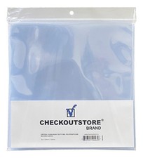 Crystal Clear Plastic OPP 12" Vinyl 33 RPM Record 5 Mil Snug Outer Sleeves