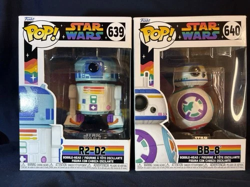 Funko Pop! Star Wars Pride 2023 Set R2-D2 & BB-8 #639 & #640 - Protector Offer