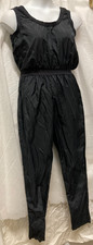Body Wrappers nylon tank jumpsuit ballet coverup Ladies Large black