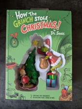2 Pc Set HOW THE GRINCH STOLE CHRISTMAS Hallmark Ornament new CindyLou+Grinch