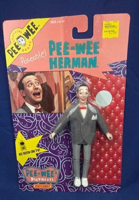 1988 Matchbox PeeWee's Playhouse -Pee Wee Herman figure New on Card - VINTAGE