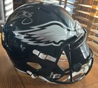Philadelphia Eagles Autographed Football Helmet Beckett Authenticated Original.