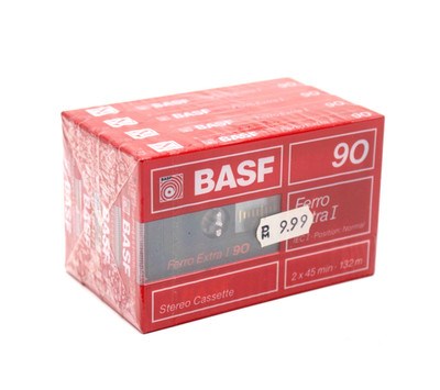 5 Stück BASF Ferro Extra I 90 France Blank Audio Cassette Tape Sammlerstück
