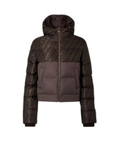 FENDI 3350 Brown FF Nylon Puffer Jacket New  Authentic