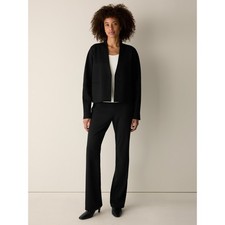 Eileen Fisher Women's Extra-Fine Ponte Kick Pant, Black