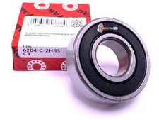 FAG 6204 C 2HRS C3 Deep Groove Ball Bearing, Rubber Sealed 6204-2RS 20x47x14 mm