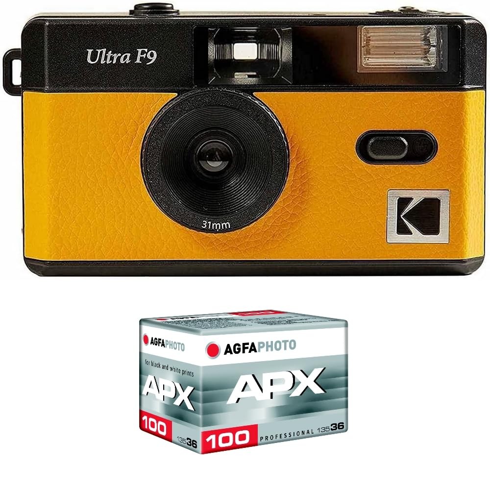Appareil photo rechargeable 35mm F9 argenté avec pellicule 100 ASA
