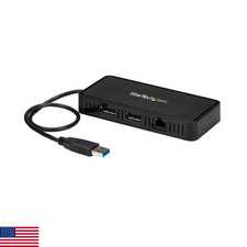 StarTech USB 3.0 Mini Dock - Dual 4K 60Hz DisplayPort, Gigabit Ethernet, TAA