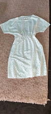 Damen Strandkleid Spitze Weiß Gr. S Kurzarm ...