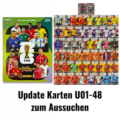 FIFA World Cup 2026 Panini Adrenalyn XL  WM 2026 Update Karten  zum Aussuchen