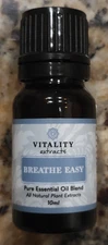 Vitality Extracts - BREATHE EASY  10ml - Pure Essential Oil - New & Sealed