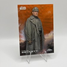 2025 Topps Chrome Star Wars Tobias Beckett #184 Orange Wave Refractor /25