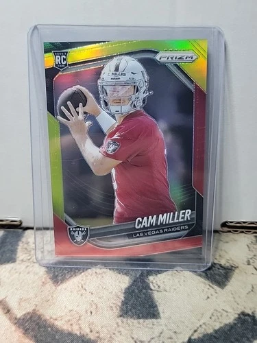 CAM MILLER 2025 PANINI PRIZM ROOKIE Red Yellow RAIDERS RC /44