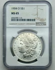 1904-O Morgan Silver Dollar, NGC MS65, New Orleans Mint, Gem BU, No Reserve.