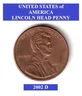 2002 D Lincoln Head, Memorial 1¢ Penny "Circulated" Actual Coin Shown *FREE S&H*