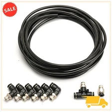 Black For Turbo Vehicles PUSH LOCK Vacuum Fitting Kit Turbo Wastegate & Solenoid