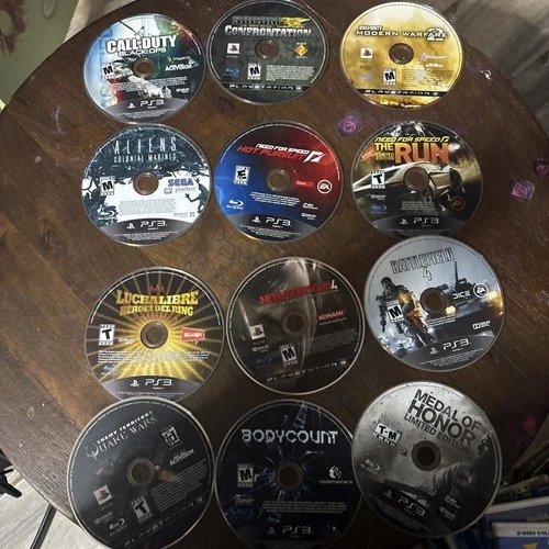 PS3 GAMES LOT DISC ONLY COD,Need 4 Speed ,body count ,socom ,