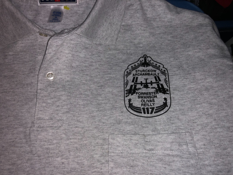 STS-117 Space Shuttle ATLANTIS Mission NASA Polo Shirt XLarge