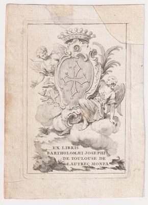 Exlibris Toulouse De Lautrec De Monfa / Languedoc Bookplate Ex-Libris 18E