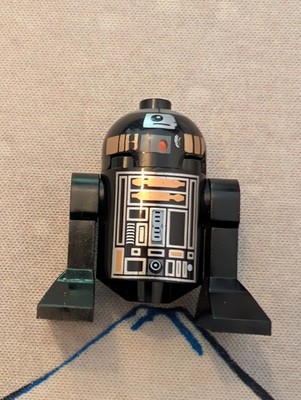 1x Lego Minifigur Star Wars Episode 4/5/6 Droide R2-Q5 schwarz 10188 sw0213