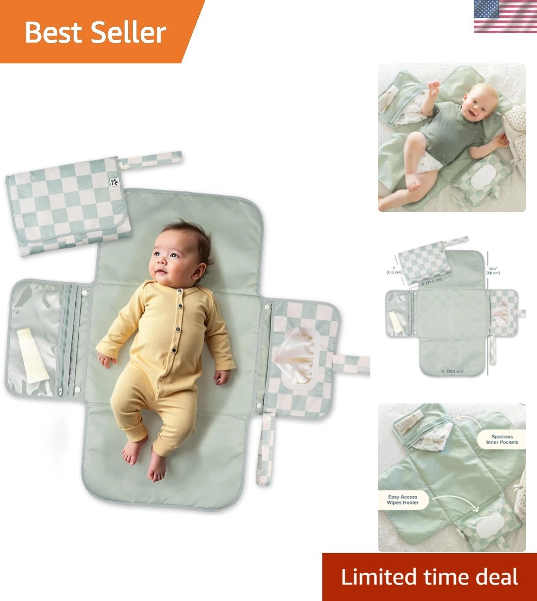 Versatile Waterproof Diaper Pad for Travel - Ultimate Baby Changing Solution
Opens in a new window o