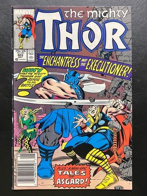 Thor #403 Enchantress and Executioner + Tales of Asgard! (Marvel May 1989)