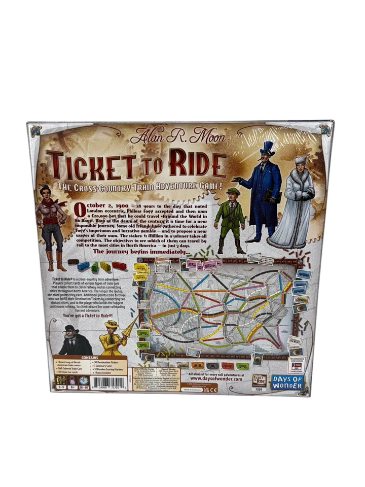 Ticket to Ride Board Game by Days of Wonder Brand New Sealed - Image 3 of 4