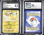 Square Cut - Pikachu 049/195 Silver Tempest - CGC 8.5 Error - Rev Holo Pokemon