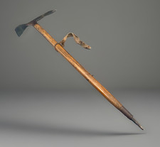 Original 1950s Vintage Stubai Alpine Mountaineering Climbing Ice Axe with Steel