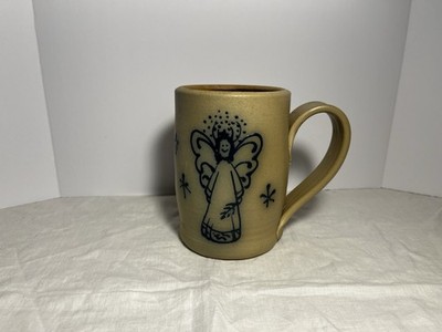 Maple City Pottery Gooseberry Patch 1997 Christmas Angel Stoneware Mug Mint