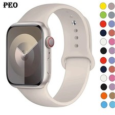 For Apple Watch Silicone Band Strap Series SE 1 2 3 4 5 6 7 Sports 38/40/42/44mm