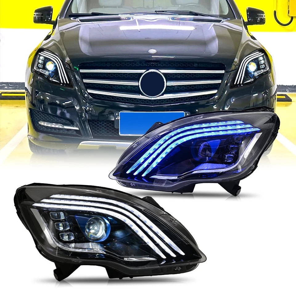 Conjunto de faros LED delanteros para Benz W251 Clase R R300 R350 2010-2017 DRL Foto 3 de 4