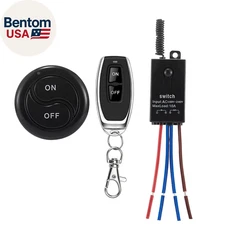 Wireless Lights Switch,110V/120V/240V /10A Relay,Mini Remote Switch for Lights,3