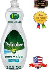 Dishwashing Liquid Dish Soap Pure Clear Fragrance Free 32.5