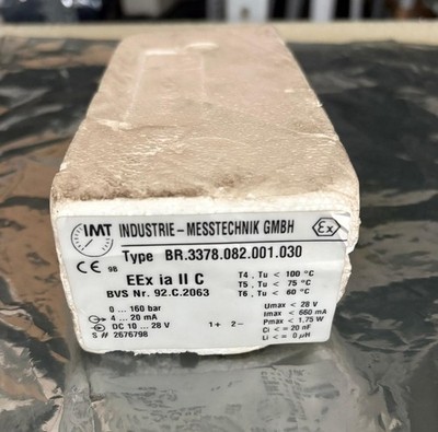 IMT INDUSTRIE-MESSTECHNIK BR.3378.081.001.030 92.c.2063 Drucksensor