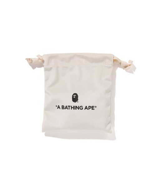 A Bathing Ape Leather Zip Coin Case APE HEAD motif Brown