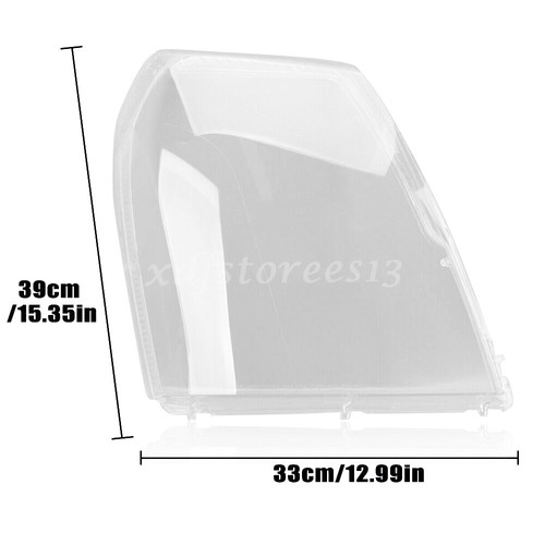 Pair Front Headlamp Cover Headlight Lens+Sealant For Cadillac Escalade 2007-2014 - Bild 8 von 13