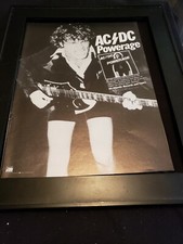 AC/DC Powerage Rare Original Promo Poster Ad Framed!