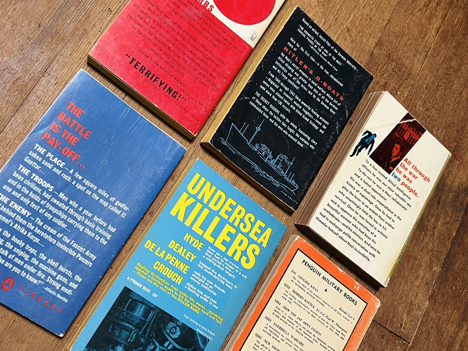 Pulp Paperbacks Lot of 7 Vintage Pulp War - NonFiction & Fiction Paperbacks WWII 1940’s ...