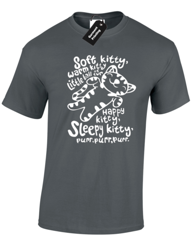 SOFT KITTY MENS T SHIRT FUNNY BIG SHELDON THEORY COOPER BANG DESIGN S - 5XL - Foto 10 di 10