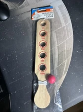 Banzai Wooden Paddle Ball Game Bullseye Target Score Holes Ages 3+ Toy Box New