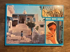 Sidi Bou Said Tunisia Vintage Postcard Book of 8