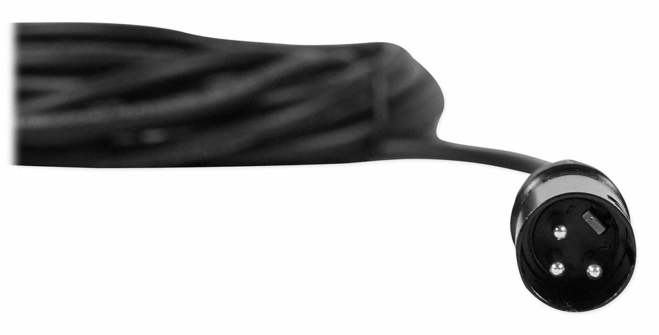 Кабель микрофона Rockville RCXFM30E-B 30 футов гнездо-штекер XLR черный 100% медь - Изображение 3 из 4